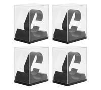 Artibetter 4pcs Plastic Watch Organizer Boxes for Men and Women, Dustproof and Lightweight Watch Display Cases with Quick Identification, for Daily Use and Stores