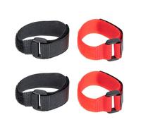 ARTIBETTER 4pcs Poultry Anti-Crowing Collar Set, Nylon Rooster Neck Belt with Noise Reduction, Adjustable Dual-Color Anti-Noise Neckband for Chickens, Ducks, and Geese