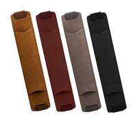 Artibetter 4pcs Pu Leather Pen Protective Covers with Elastic Band Wear Resistant and Scratch-Proof Notebook Pen Sleeves for Books and Notebooks