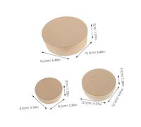 Artibetter 4pcs round Kraft Paper Nesting Boxes with Lids Paper Party Favor Boxes for Unique Card Packaging and Presentation Stylish Empty Cardboard for Gifts and DIY