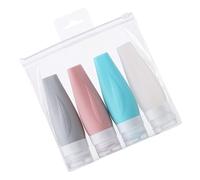 ARTIBETTER 4pcs Silicone Travel Bottles for Toiletries 90ml Squeeze Leak-proof Refillable Containers Cute Cat Shape Portable Lotion Shampoo Travel Accessory Kit
