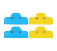 ARTIBETTER 4pcs Sketch Clamps Plastic Drawing Board Clips for Artists Students and Office Use and Smooth Finish for Securing Painting and Sketching Papers Blue Yellow