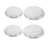 Artibetter 4pcs Stainless Steel Cooktop Cover Induction Cooker Hood for Kitchen Decor Stove Top Protector Mat Hob Covers