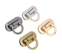 Artibetter 4pcs Sturdy Alloy Die Casting Lock Clutch Padlock for DIY Bag Lovers Easy to Install Replacement Mortise Lock with Simple Fashion Design Lightweight and Long-Lasting
