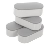 Artibetter 4pcs Toilet Seat Bumper Pads Replacement Shock Absorbing Gaskets for Toilet Cover Increase Seat Height Slip Cushions Compatible with Various