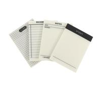 Artibetter 4Pcs Transparent Memo Stickers Clear Self Adhesive Scrapbook Pads with Removable for Office School Study Per Pad