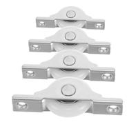 ARTIBETTER 4pcs U-Shaped Groove Sliding Door Rollers Smooth Quiet Operation for Wooden Glass Aluminum Doors Easy Installation Cabinet Screen Pulley Replacement