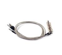 Artibetter 5 Pcs Piezo Pickup Stick for Cigar Box Guitar and 3 String Guitar Silver Piezo Wire with No Noise Feature and Easy Mounting the Saddle and Music Bands