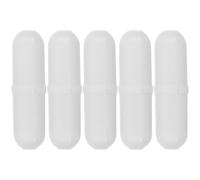 Artibetter 5 Pcs Ptfe Magnetic Stir Bar Rod for Laboratory Stirrer, White Coated Magnet Stirring Bar with Reduced Friction, Simple to Use for Scientific Research and Experiment Mixing