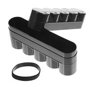 ARTIBETTER 5-Rolls Film Container Storage Box Empty Film Roll Canisters Simple Shaped Plastic Case Protects Contents from Falling out Large Capacity Home Supplies Black
