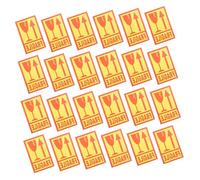 ARTIBETTER 500Pcs Yellow Fragile Warning Labels Adhesive Shipping Stickers Handle with Care Packing Tags for Cargo Transportation and Packaging