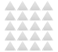 Artibetter 50Pcs Acrylic Flat Bottom Mirrored Rhinestones for DIY Costume Decoration Creative Silver Mirror for Clothing Bags Crafts Easy Sew Embellishments