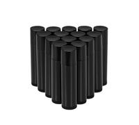 Artibetter 50pcs Black 5g Lip Balm Tubes Refillable Plastic Containers for Lip Gloss and Crayon Lipstick for DIY Balm Making and Crafts Sturdy Pp Material Storage Tubes