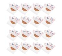 Artibetter 50pcs Breathable Fabric Adhesive for Finger and Knuckle, Large 22mm Round Wound Protection Patches, Comfortable Disposable First Aid Plasters for Small Skin Injuries