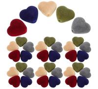 ARTIBETTER 50pcs Colorful Flocking Heart Beads for DIY Jewelry Making Soft Plush Touch Bracelet Charms Versatile Decorative Beads for Necklaces Phone Chains and Craft Projects