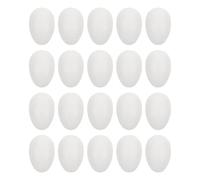 Artibetter 50pcs DIY Plastic Easter Eggs for Painting and Decoration, Egg Shape with Delicate Details, Unique Easter Style, for Home and Restaurant Party Decor