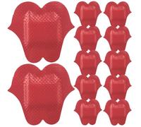 Artibetter 50pcs Lip Shaped Adhesive Bandages Small Self-Adhesive Wound Patches Breathable Disposable Care Patches for Small Cuts and Lip Repair
