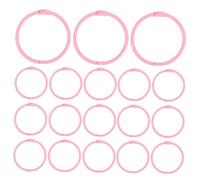 ARTIBETTER 50pcs Loose Leaf Binder Rings Inner Metal Book Binding Rings for Index Cards Keychain Clips Notebook Organizers Home School Office Use