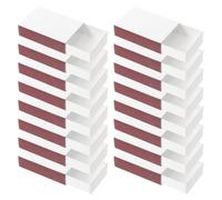 Artibetter 50pcs Plain Match Boxes with Double-sided Strikers, Paper Matchstick Box Holder with Pull-out Design, Blank DIY Match Storage Containers for Wedding, Bridal Shower, and Fireplace