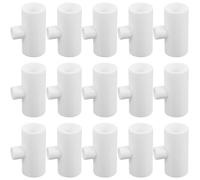 ARTIBETTER 50pcs Pvc Water Pipe Adapter for Chicken Waterer with Threaded Connections Three-way Tee Design Plastic Material for Efficient Water Distribution for Chicken Coop and Farm Use