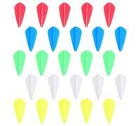 Artibetter 50pcs Rubber Arrow Vanes for Archery 1.75 Inch Drop Shape Design, Practical for Long-lasting Use and Balance, for Personal Use and Decoration in Target Practice Random Color