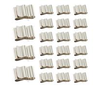 Artibetter 50pcs Stainless Steel Solar Panel Cable Clips Steel Dual Cable Fixing Clips with Anti-Damage Design for Photovoltaic Panels Energy Solutions