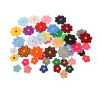 ARTIBETTER 50pcs Sunflower Embroidered Applique Patches for Clothes DIY Sewing Repair Floral Decorative Fabric Appliques for Bags Backpacks Jackets Versatile No-sew Flower Patches