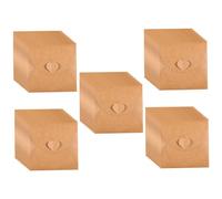 Artibetter 50Pcs Vintage Kraft Paper CD Sleeves with Heart Button Closure Protective Dvd Storage Envelopes for Movie Music Game Lovers Scratch-resistant Organizer for Home and Cinema Use