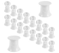 Artibetter 50pcs White Plastic Toothpaste Caps with Flip-top Lid for Toothpaste Tubes, Made of Sturdy Pp Material, Tightly Fit Most Tubes and Prevent Leaks, for Bathroom and Travel Use