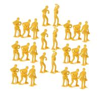 Artibetter 54pcs Engineering Workers Model Set for Realistic Plastic Miniature Figures Creative DIY Construction Play Kit Bright Colors Cognitive Development Gift