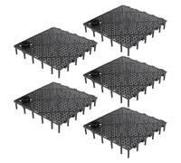 Artibetter 5pcs Aquarium Bottom Filter Plate Partition Black Sand Isolation Board Fish Tank Divider Supporting Feet for Aquariums