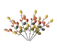 Artibetter 5pcs Colorful Easter Egg Ornaments DIY Crafts Eggs for Easter Flower Arrangements Home Vase Decorations Hanging Decor for Spring Celebration