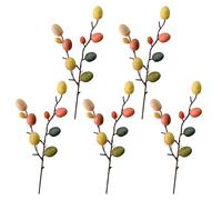 Artibetter 5pcs DIY Easter Egg Decorations, Colorful Artificial Easter Eggs for Flower Arrangements, Home Vase Decor and Spring Holiday Craft Ornaments