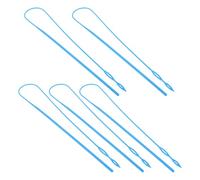 Artibetter 5pcs Drawstring Threader Tool Plastic Sewing Threader for Elastic Bands and Hoodie Strings, Quick and Easy Threading Device for DIY Sewing and Clothing Repair, Blue Colour