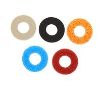 Artibetter 5pcs Game Handle Buffer Rings for Precision Control Aim Assist Sponge Cushions for Controllers Lightweight and Moisture Wicking Grey