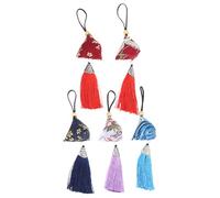 Artibetter 5pcs Japanese Style Blessing Sachets with Tassel Accessories, Handmade Brocade Sachet Bags, Assorted Colours, Beautiful and Delicate Hanging Home Fragrance Decorations Color