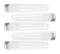 Artibetter 5pcs Lightweight Plastic Tie Storage Jars with Lids Shoelace Holder Portable Shoelace Storage Organizers for Travel and Home Use