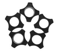 Artibetter 5pcs Microphone Rings Handheld Microphone Accessories Plastic Anti-slip Protection Ring Compact Design Black for Stages and Ktv