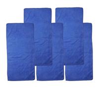 Artibetter 5pcs Reusable Microfiber Guinea Pig Blanket for Cage Washable Pet Bedding Pads Soft Absorbent Cozy Liners Fast-drying Sleep Mats for Small Animals Blue