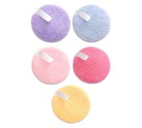 Artibetter 5pcs Rounded Makeup Pads for Simple Cosmetic Use for Girl Cosmetic Tool as Remover Pads for Soft Cleansing