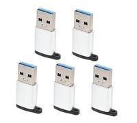 Artibetter 5pcs USB to USB C Adapter Converter for Laptop Car Charger Plug and Play with High Speed Data Transfer
