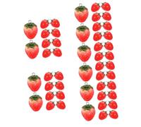 Artibetter 5sets 10pcs Strawberry Pendant Charms Hanging Fruit Charms for DIY Jewelry Making for Earrings Necklaces Bracelets and Keychains Great Present for Craft Lovers 10pcs*5