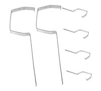 Artibetter 6 Pack Heavy Duty Iron Gutter Brackets Roof Rain Gutter Rack Support for Home Industrial Water Flow Management