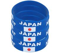 Artibetter 6 Pcs Blue Silicone Country Wristbands Comfortable for Wearing One Size Fits Most Suitable for Games and International Matches
