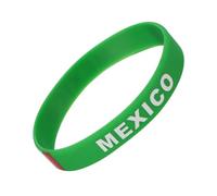 Artibetter 6 Pcs Green Silicone Country Wristband Bracelets Comfortable for Wearing, Soccer Party Decor for Games and International Matches