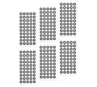 ARTIBETTER 6 Sheets Markers Scanner Marking Points Reflective Film Pet Material Highly Reflective Easy to Take 0.15mm Thickness for 3d Scanning Operation