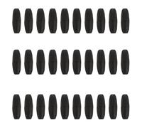 Artibetter 60 Pairs Stable Clasp Jewelry Clasps Connector Rope Buckle Connectors Black Plastic Fix Or Connect The Lanyard for Connecting Necklace and Other Crafts