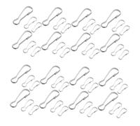 ARTIBETTER 60pcs Heavy Duty Stainless Steel Flag Pole Snap Hook with Eagle Mouth Buckle Design, Secure Hold and Weather Resistant Metal Clip for Community Flag Displays and School Flagpoles,