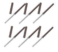 Artibetter 6pcs Alloy Wall Mounted Shelf Bracket Brown with Corrosion Resistant Feature and Reasonable Structure Creates Floating Shelf Illusion