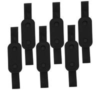 Artibetter 6pcs Black Pu Leather Pen Sleeves with Elastic Band Notebook and Journal Pen Holders Pouches for Writing and Office Use